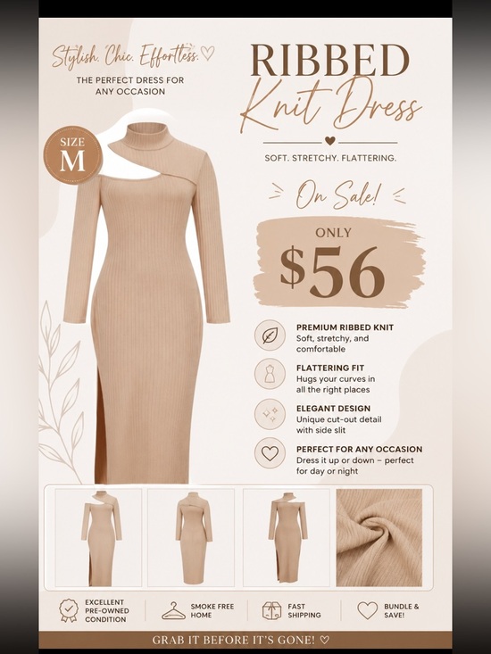 Dresses & Skirts - Ladies Sexy Open Show Slit Dress Turtleneck Strip Long Skirt